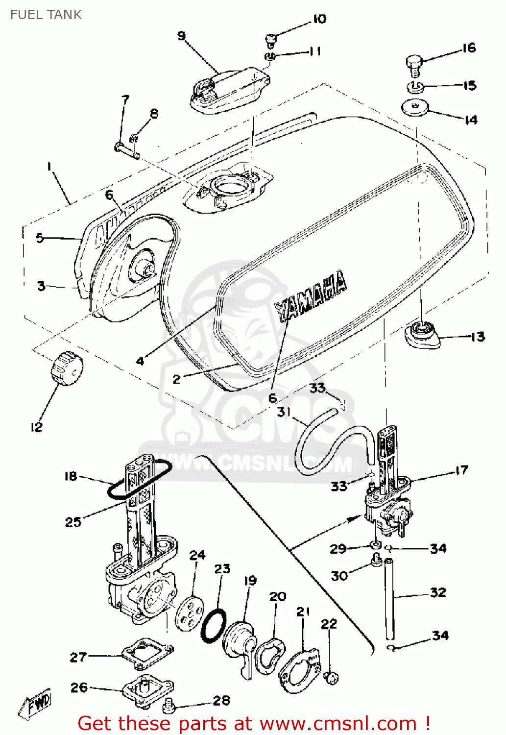 Xs400 tank clearance