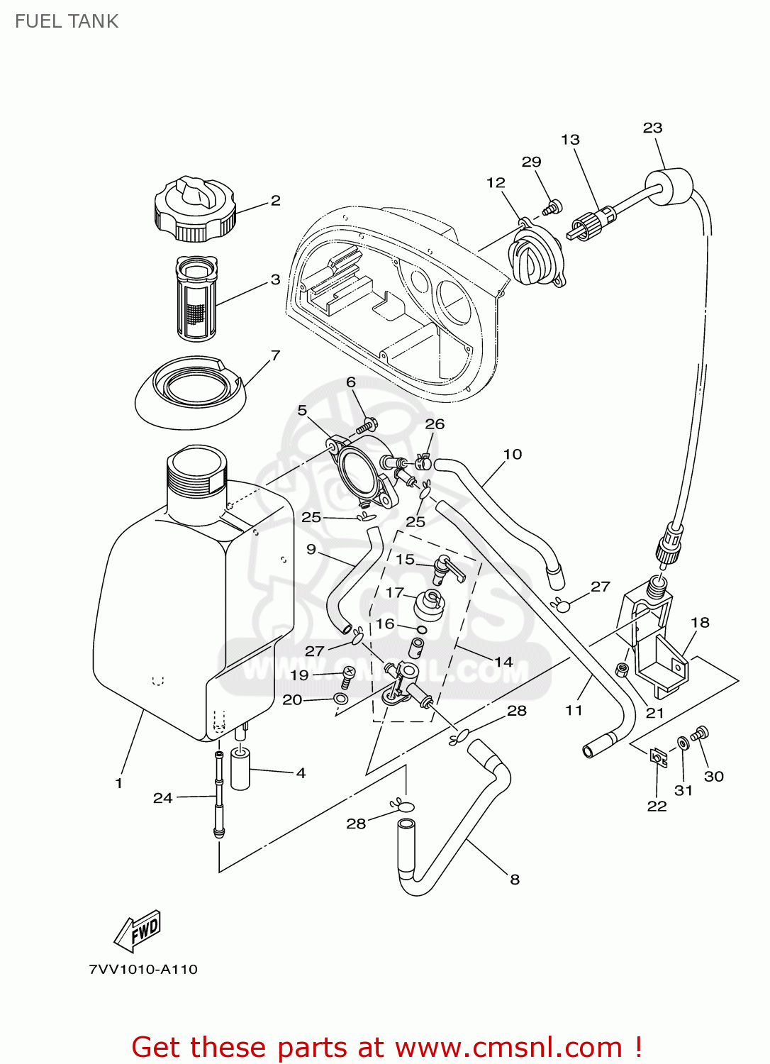 7VV2416700: Strainer Yamaha - buy the 7VV-24167-00 at CMSNL