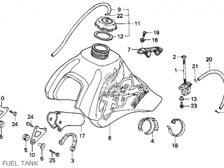 Xr600r fuel store tank