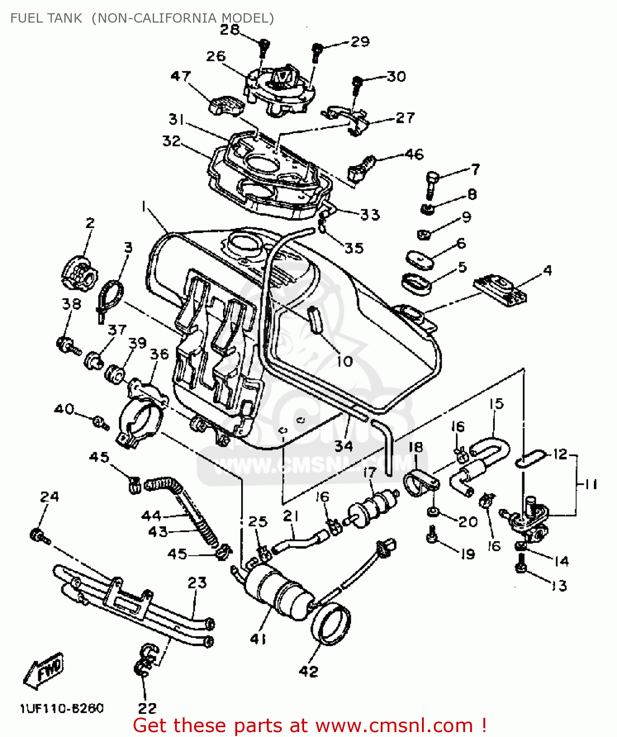 BOLT, SPECIAL (361) for FZX700 1986 FAZER USA - order at CMSNL