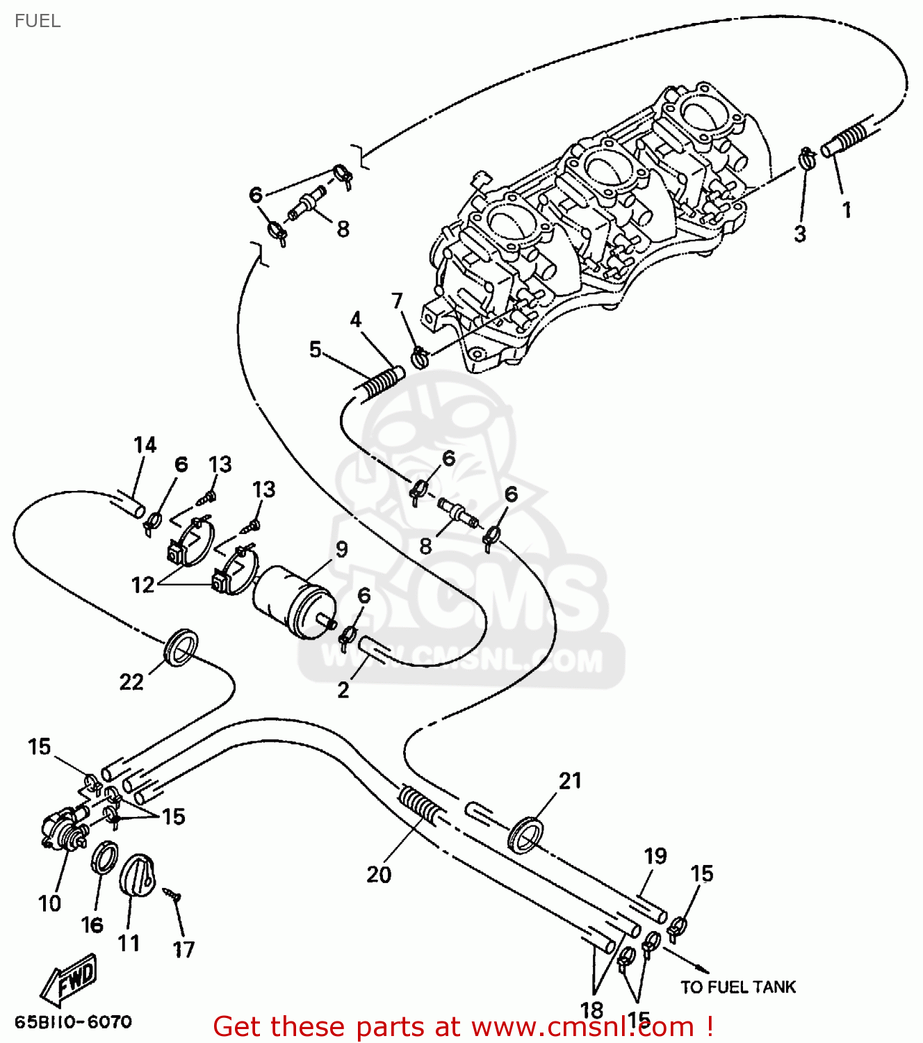 GP1U771F10 Hose, Fuel Yamaha buy the GP1U771F1000 at CMSNL
