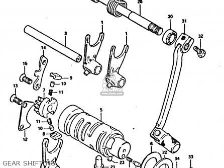 2542135400: Shaft,gear Shift Fork Suzuki - buy the 25421-35400 at CMSNL