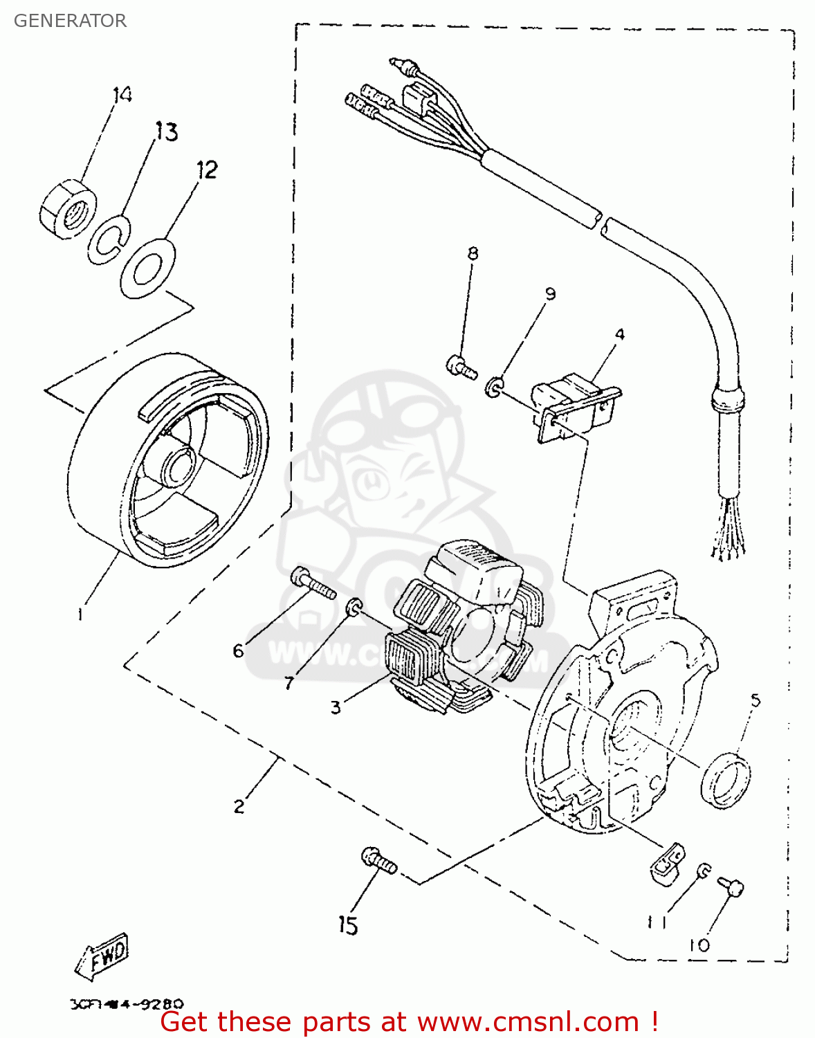 3nth555000: Rotor Assy Yamaha - Buy The 3nt-h5550-00 At Cmsnl