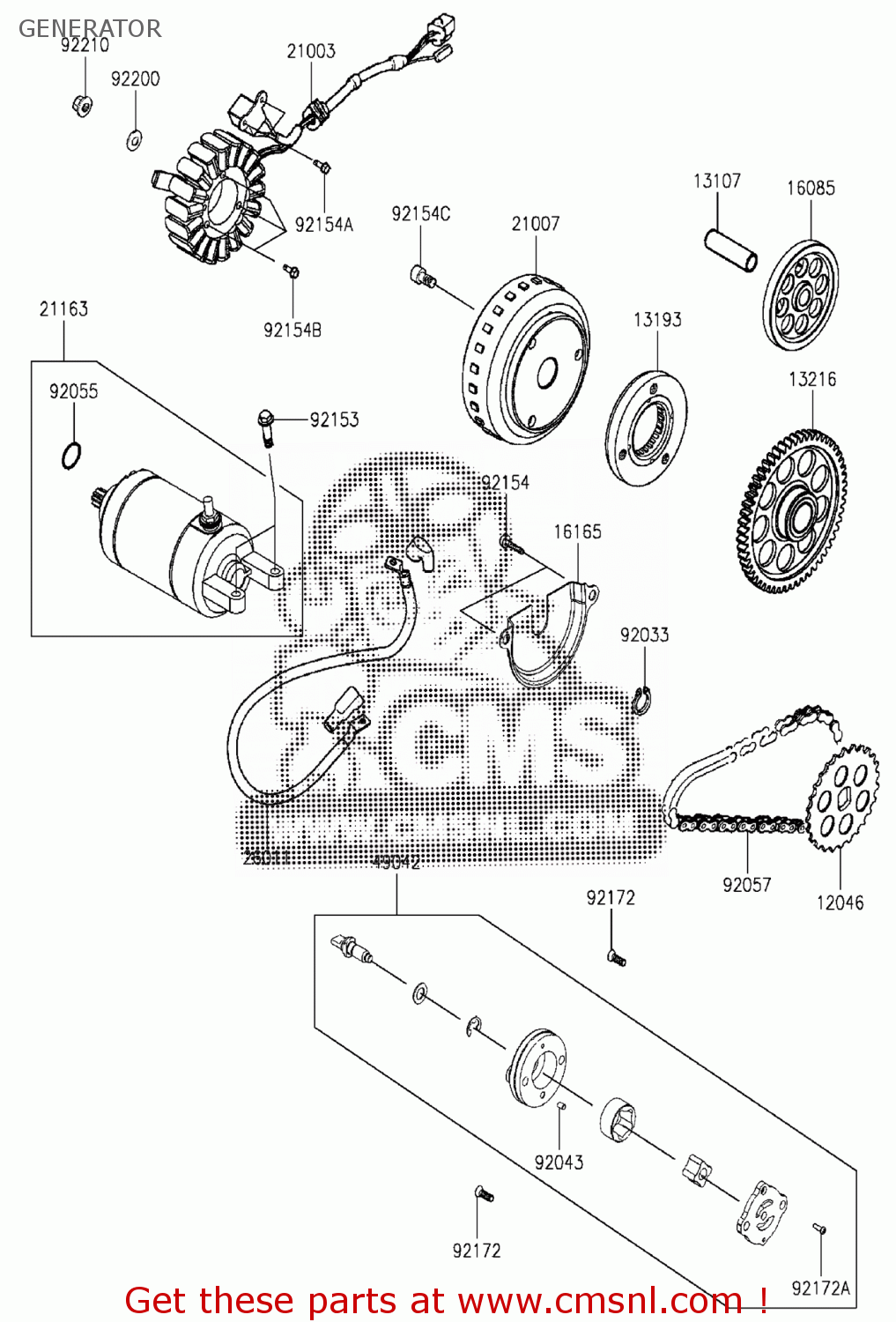 21007Y008 Rotor Kawasaki buy the 21007Y008 at CMSNL