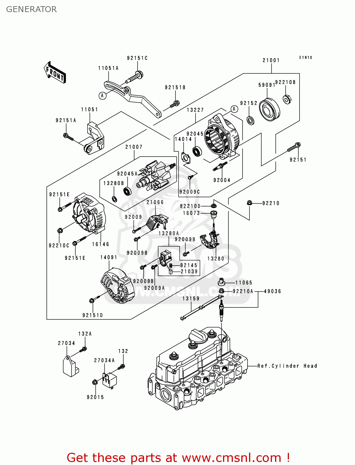 490361051: Plug-glow Kawasaki - buy the 49036-1051 at CMSNL