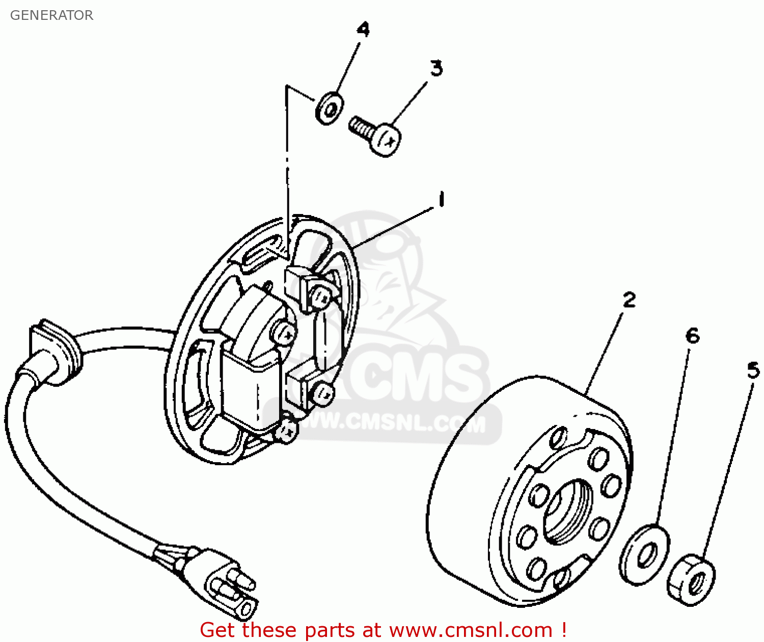 3JD8555000: Rotor Assy Yamaha - buy the 3JD-85550-00 at CMSNL