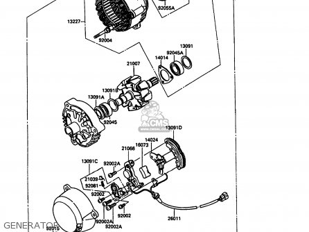 210011105: Generator Kawasaki - buy the 21001-1105 at CMSNL