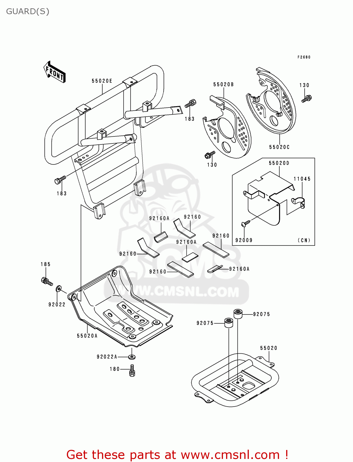 Kawasaki BOLT-UPSET-WSP-SMALL, 185J0825 Kawasaki BOLT-UPSET-WSP-SMALL, 185J0825