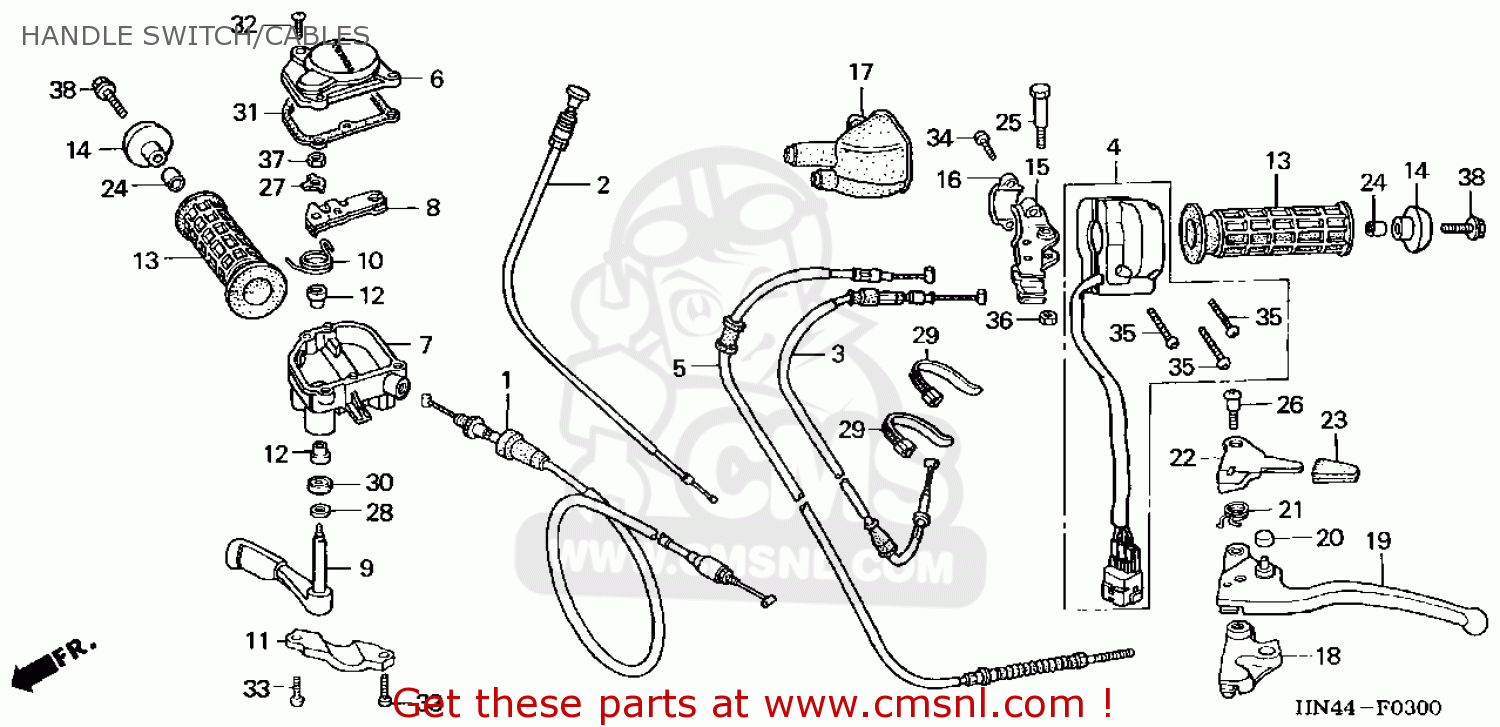 17950HN5670: Cable Comp,choke Honda - buy the 17950-HN5-670 at CMSNL