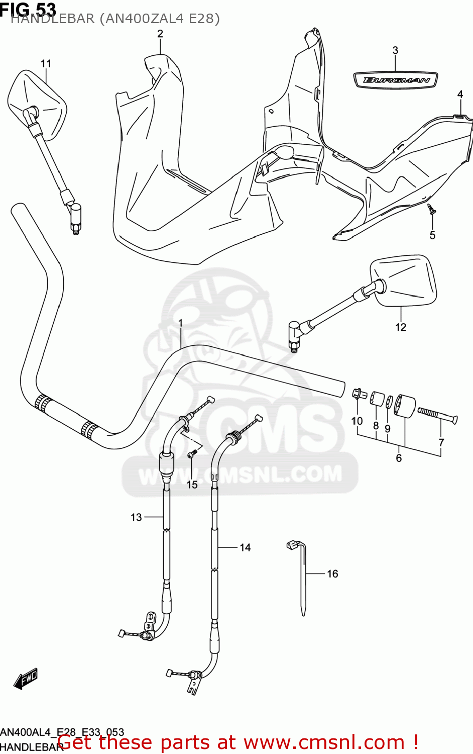 5620005871: Balancer Set,handlebar Suzuki - buy the 56200-05871 at CMSNL