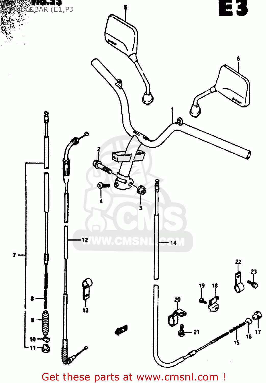 Suzuki CABLE ASSEMBLY,FRONT BRAKE 5810036C00