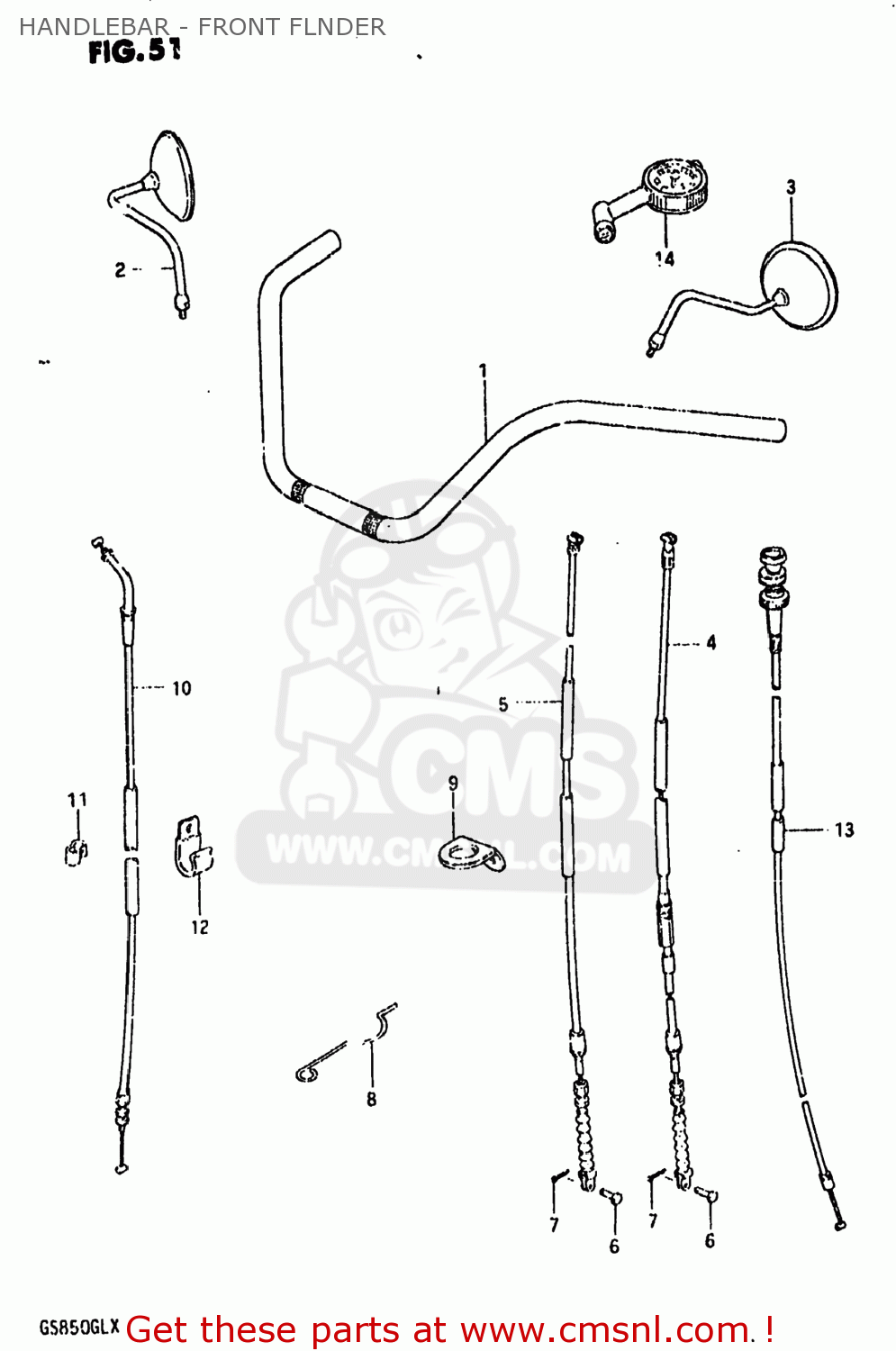 5611045130 Handlebar Suzuki buy the 5611045130 at CMSNL