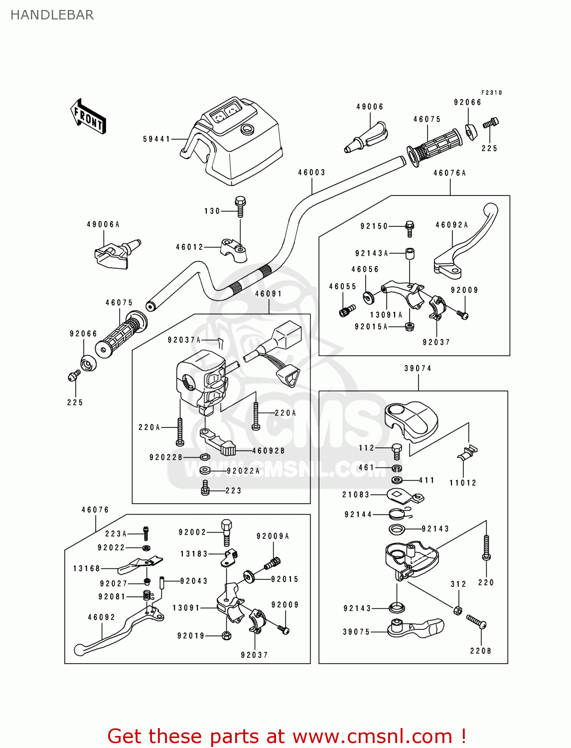 460911624: Housing-assy-control, Kawasaki - buy the 46091-1624 at CMSNL