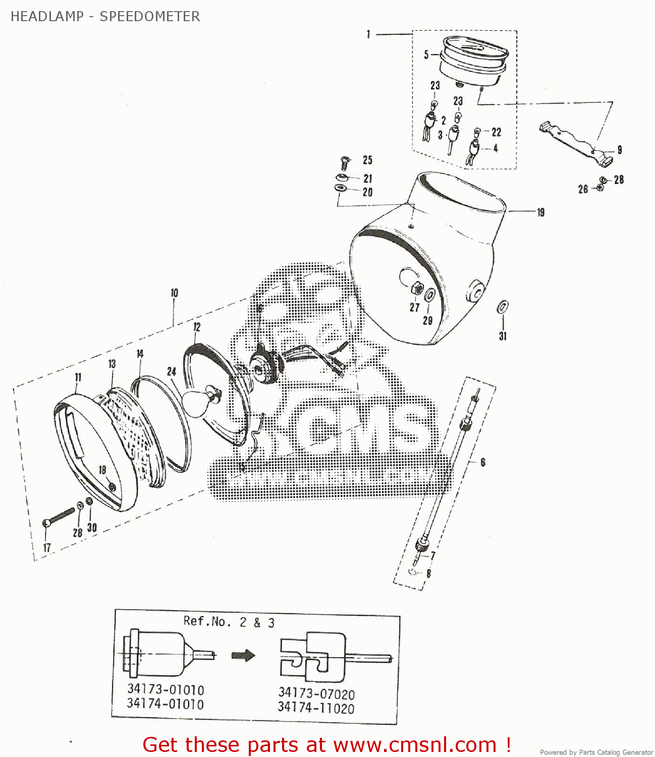 3491107001: Cable Assembly,speedometer Suzuki - buy the 34911-07001 at ...