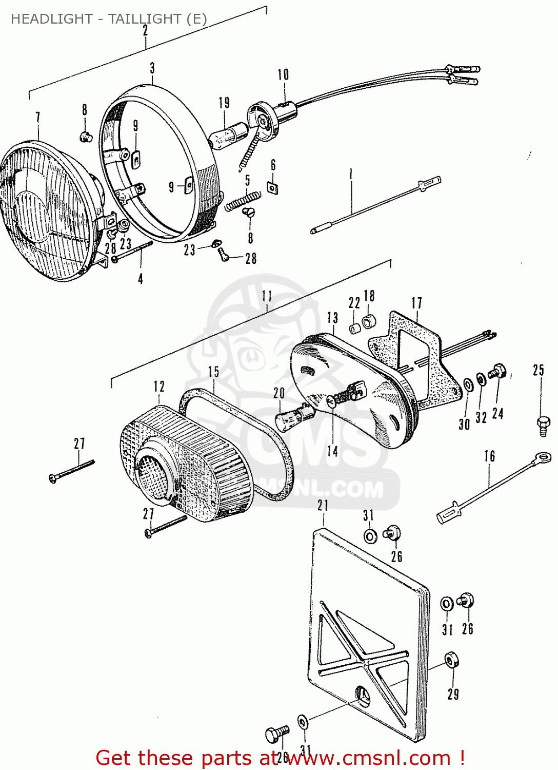34906202810 Bulb, Tail Light Honda buy the 34906202810 at CMSNL