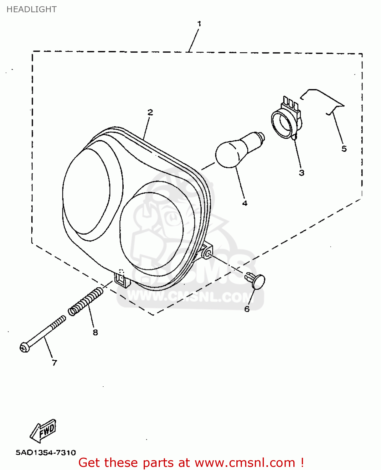 BULB, HEADLIGHT for CS50 2007 3D4C BELGIUM 1F3D4342F1 order at CMSNL