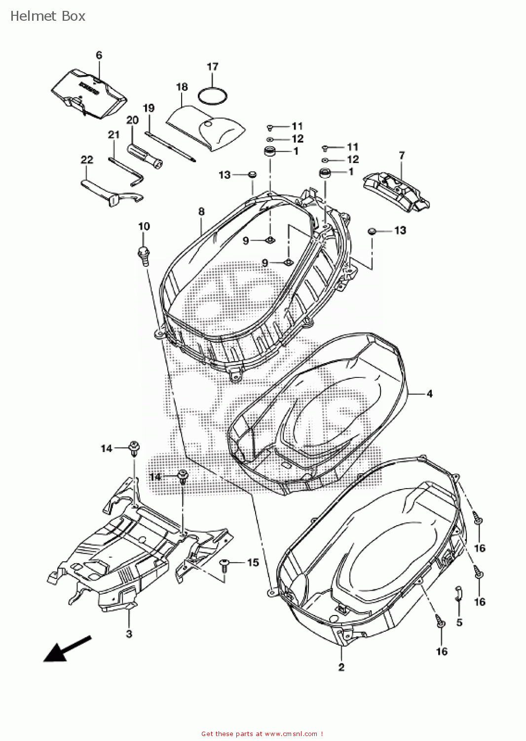 MAT. HELMET BOX for AN400A 2022 - order at CMSNL