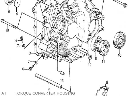 AT      TORQUE CONVERTER HOUSING - ACCORD 1985 (F) 4DR SEI (KA)