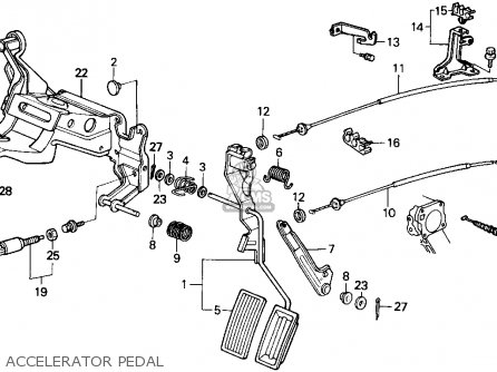 Honda ACCORD 1986 (G) 4DR LXI (KA) parts lists and schematics