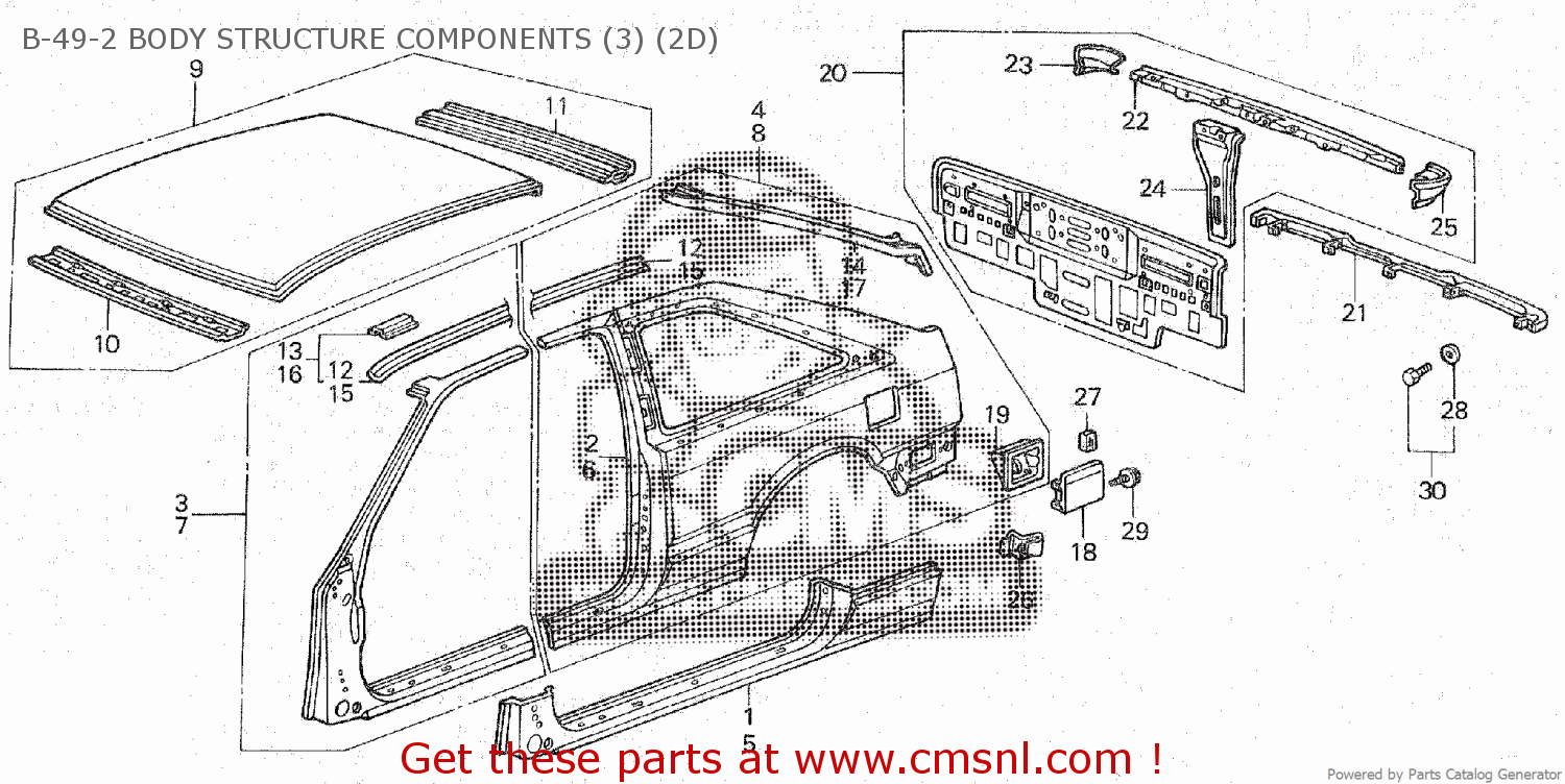 Honda Accord Body Parts Diagrams