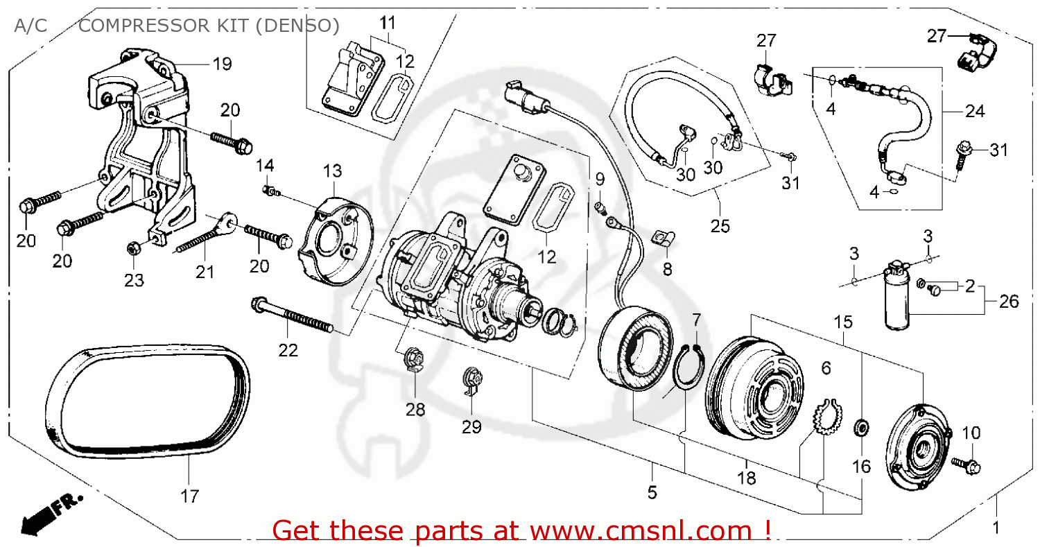 Ford ac compressor rebuild kits
