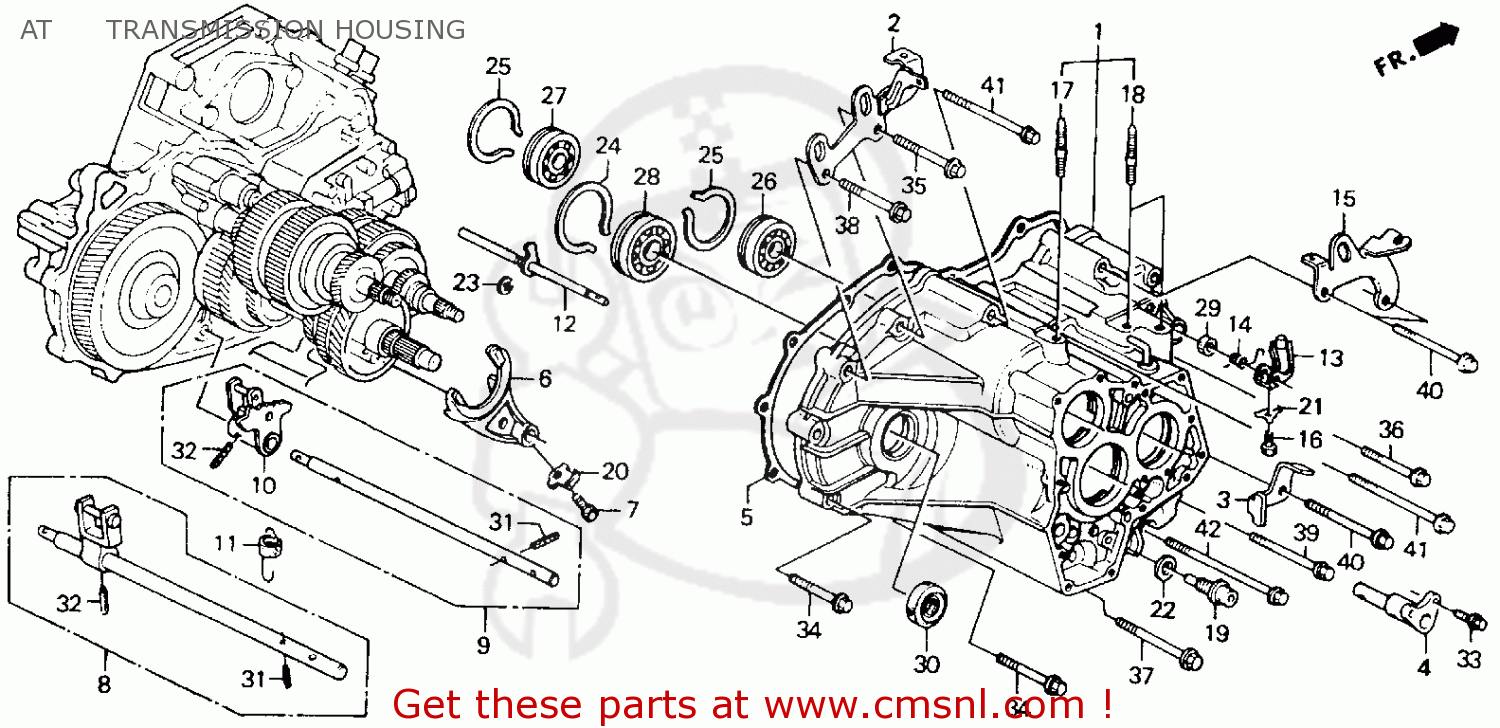 Honda Accord 1990 L 2dr Lx Ka Kl At Transmission Housing Buy At Transmission Housing Spares Online