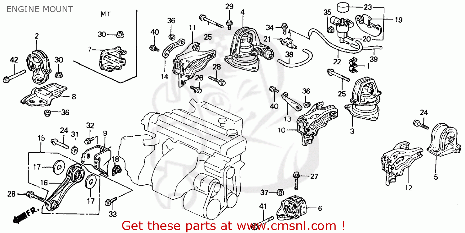 2007 honda accord engine mount replacement