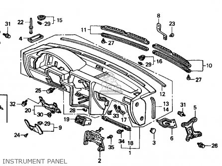 Honda ACCORD 1992 (N) 2DR EX (KA,KL) parts lists and schematics