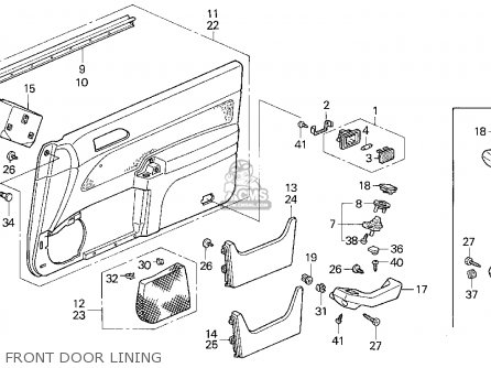 Honda ACCORD 1994 (R) 2DR EX (KA,KL) parts lists and schematics