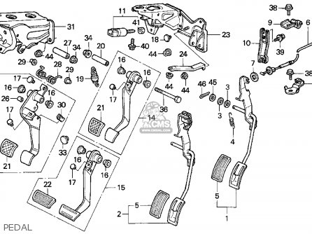 Honda ACCORD 1994 (R) 2DR EX (KA,KL) parts lists and schematics