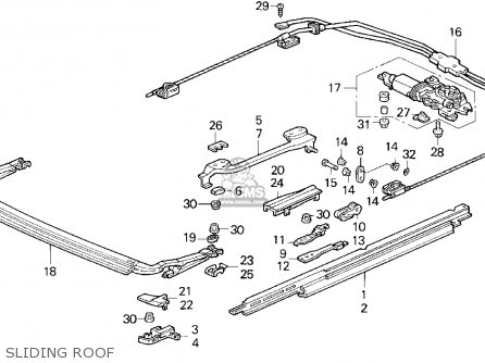 Honda ACCORD 1994 (R) 2DR EX (KA,KL) parts lists and schematics