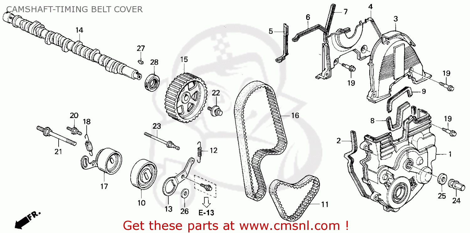 Honda ACCORD 1994 (R) 2DR LX (KA,KL) CAMSHAFTTIMING BELT COVER buy