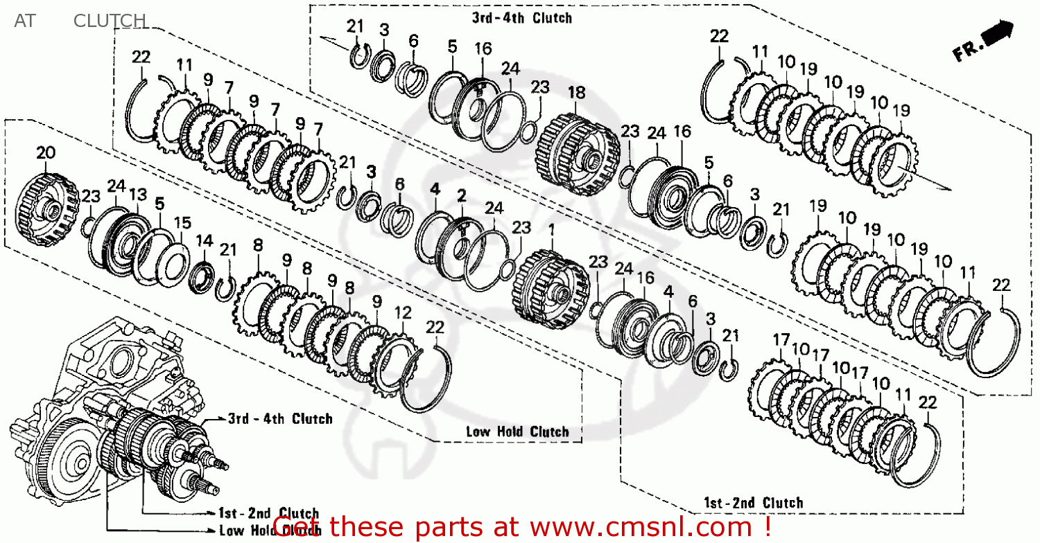Honda ACCORD 1997 (V) 2DR EX (KA) parts lists and schematics