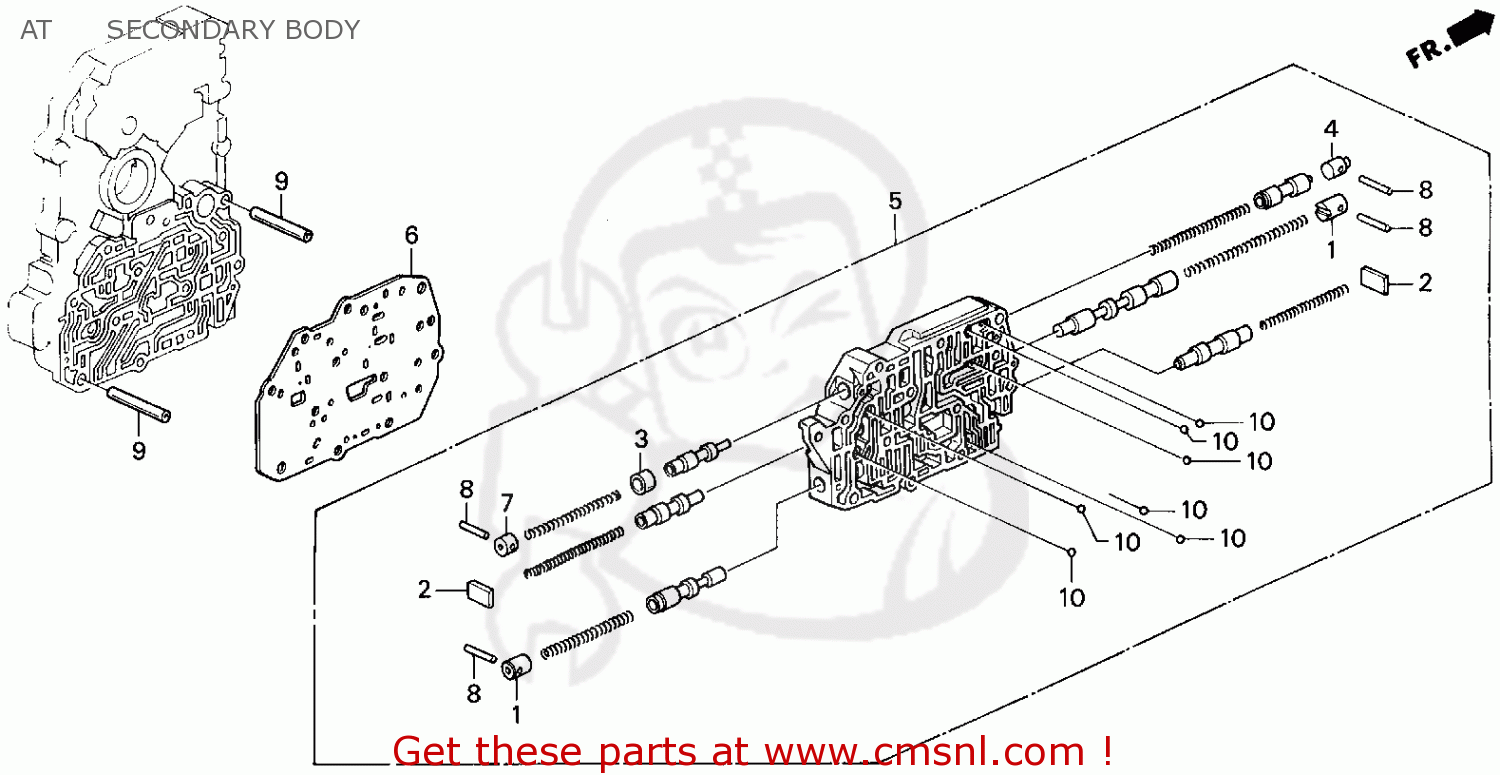 Honda ACCORD 1997 (V) 2DR EX (KA) parts lists and schematics