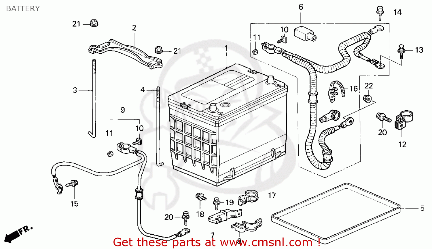 Honda ACCORD 1997 (V) 2DR EX (KA) parts lists and schematics