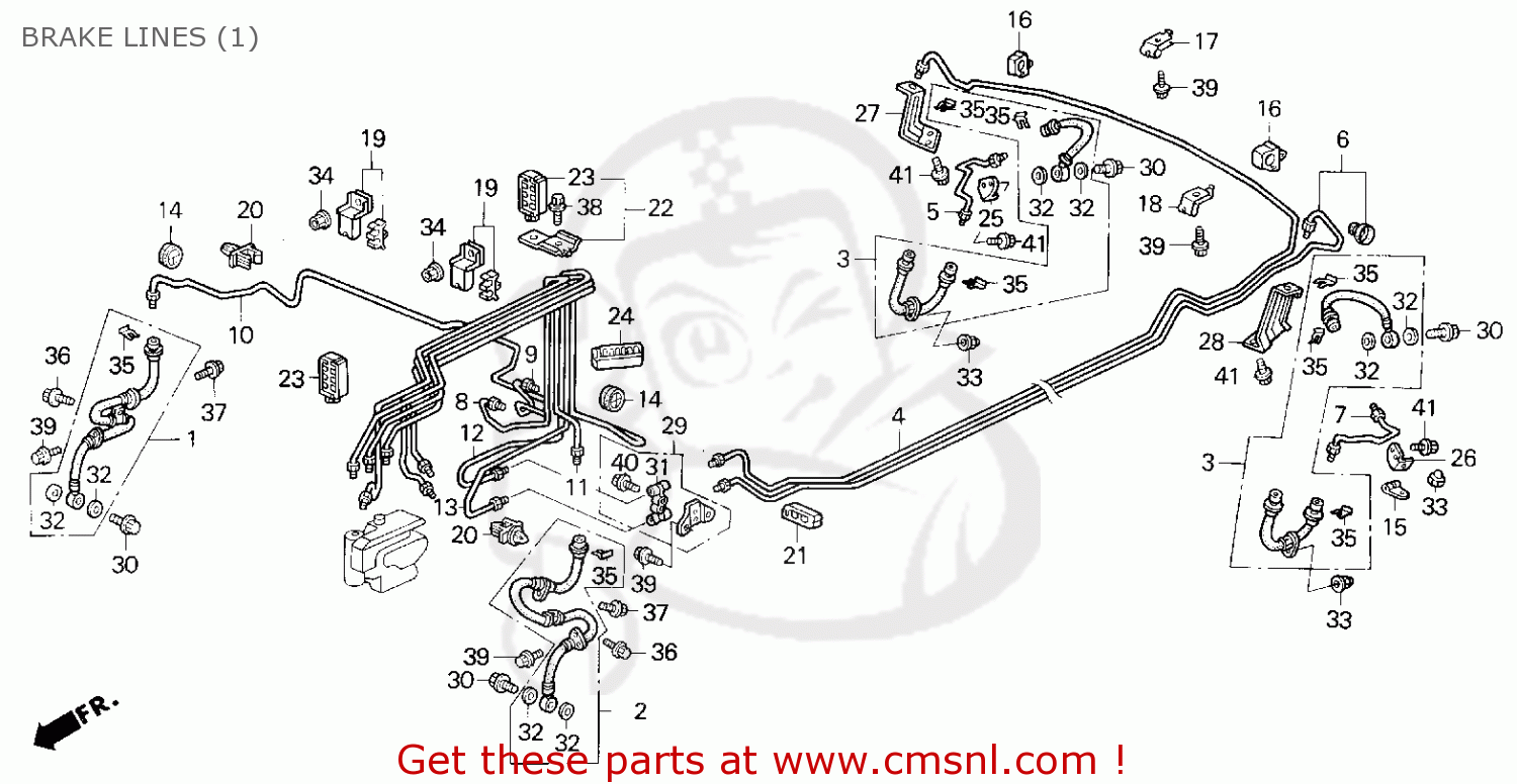 Honda ACCORD 1997 (V) 2DR EX (KA) parts lists and schematics