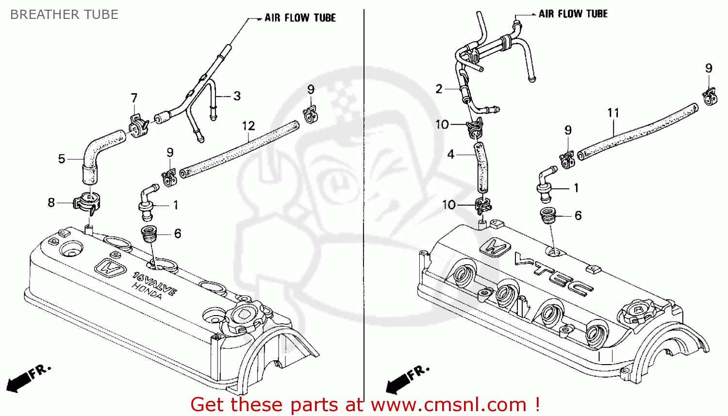 Honda ACCORD 1997 (V) 2DR EX (KA) parts lists and schematics