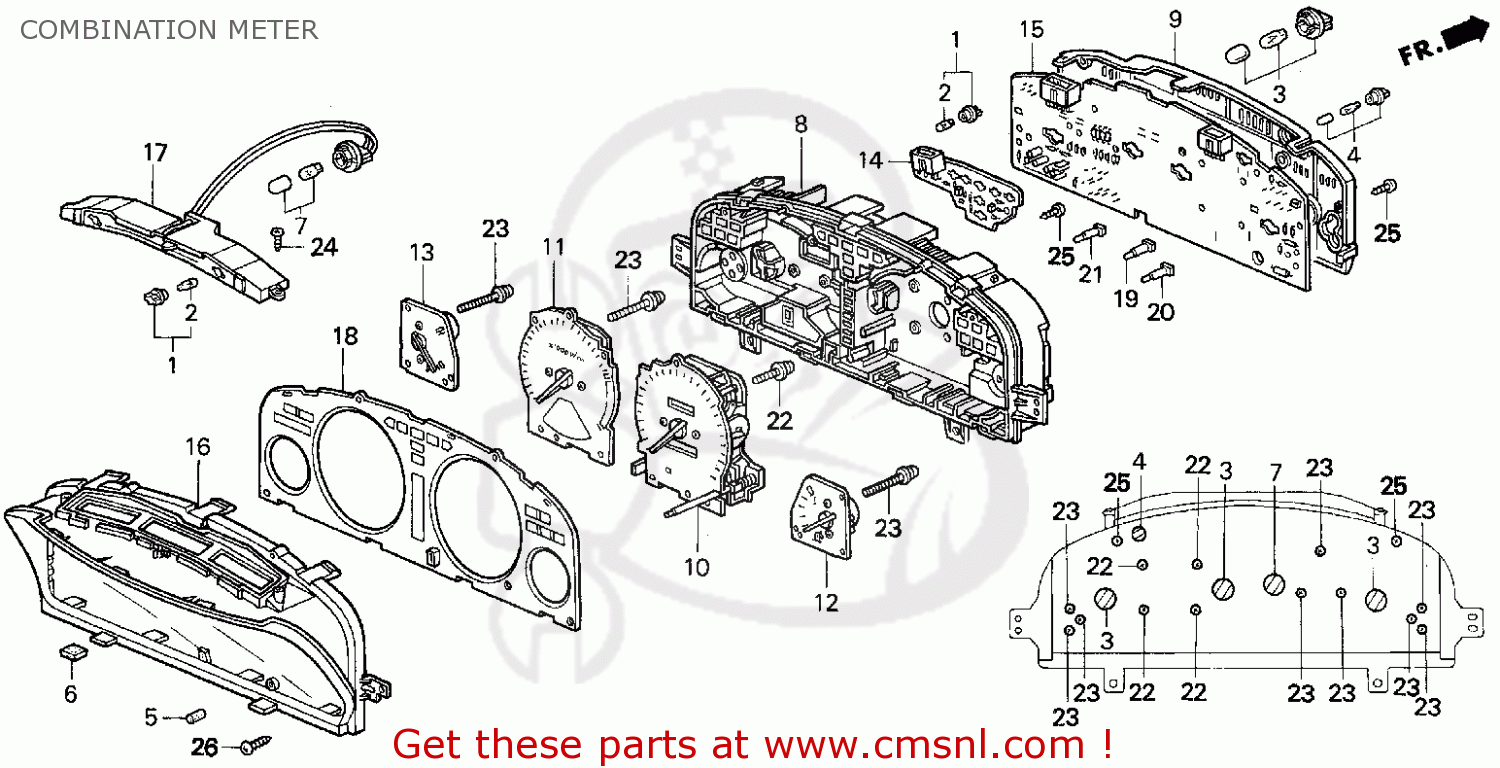 Honda ACCORD 1997 (V) 2DR EX (KA) parts lists and schematics
