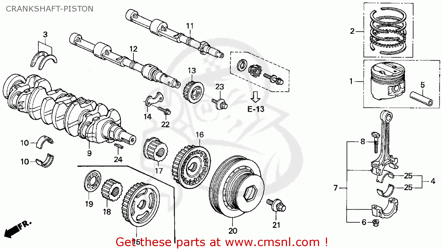 Honda ACCORD 1997 (V) 2DR EX (KA) parts lists and schematics