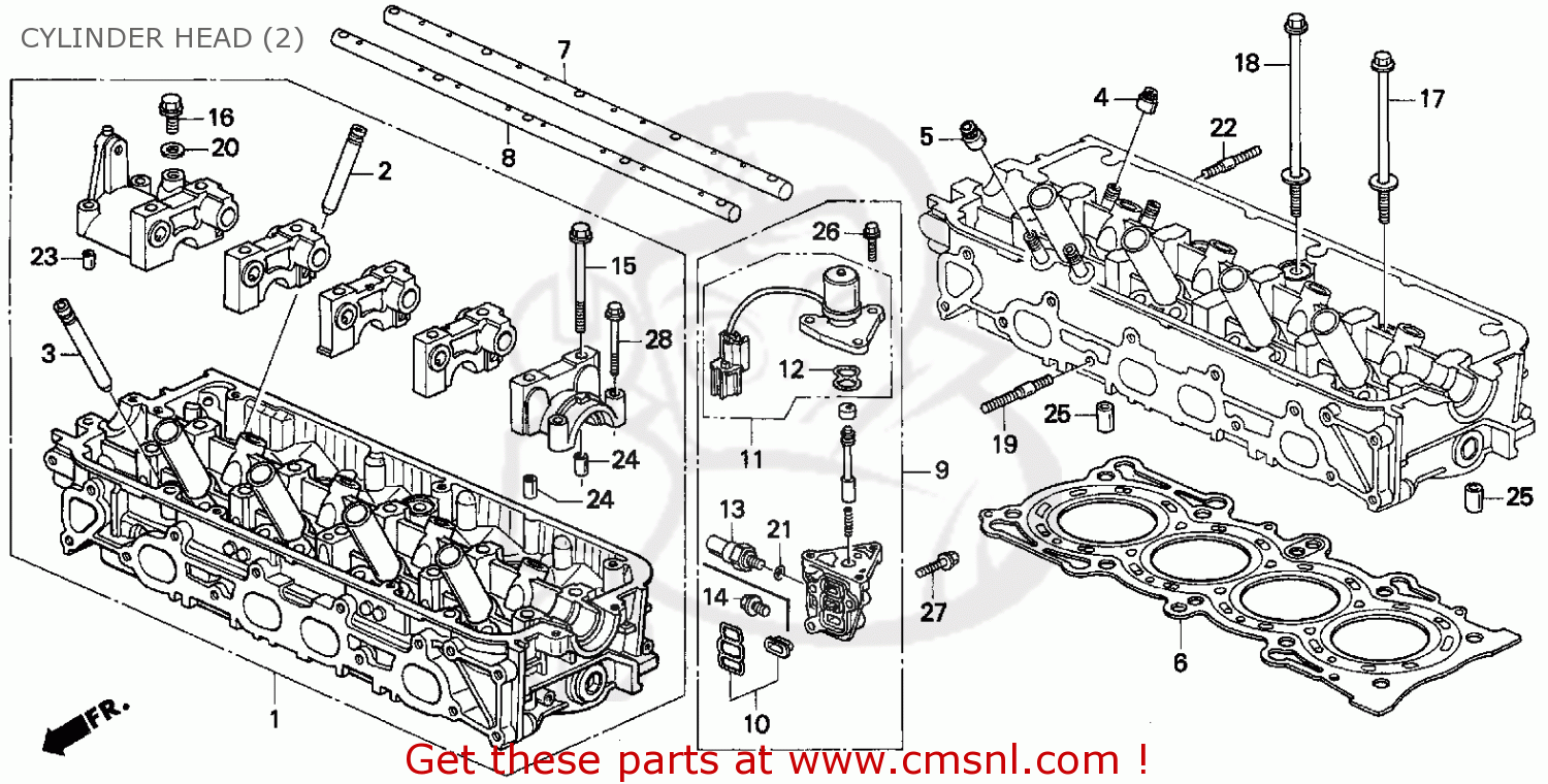 Honda ACCORD 1997 (V) 2DR EX (KA) parts lists and schematics