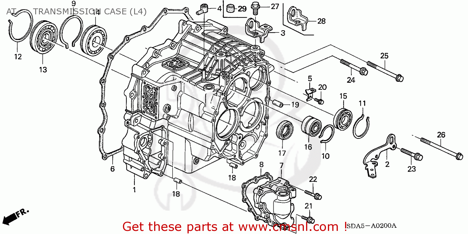 Honda ACCORD 2005 (5) 4DR DX (KA) AT TRANSMISSION CASE buy AT