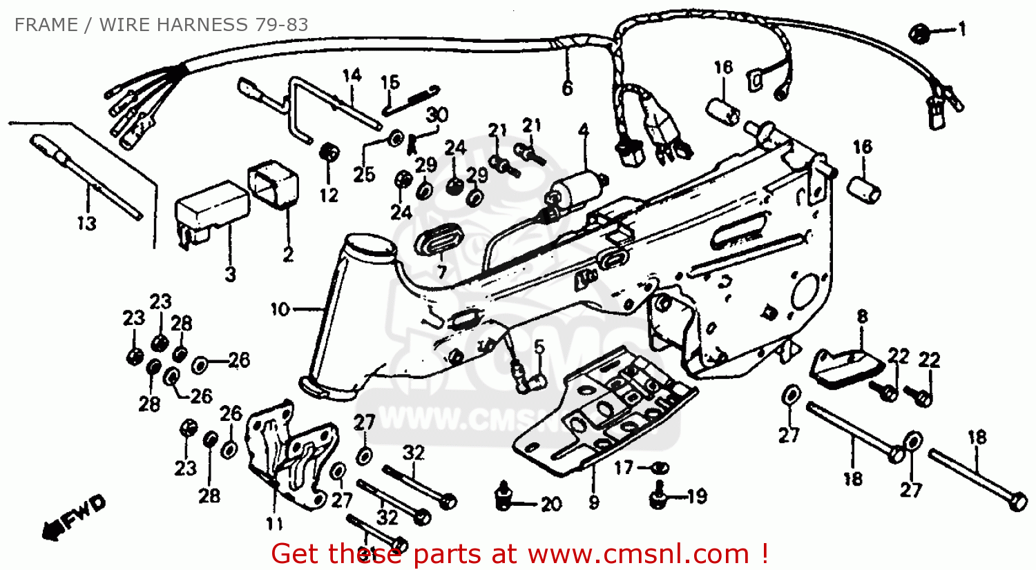 Honda ATC110 1982 (C) USA parts lists and schematics