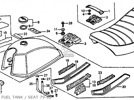 Honda ATC110 1982 (C) USA parts lists and schematics