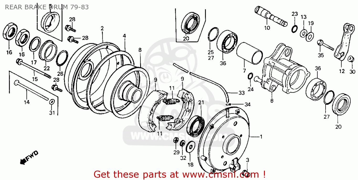 Honda ATC110 1982 (C) USA parts lists and schematics
