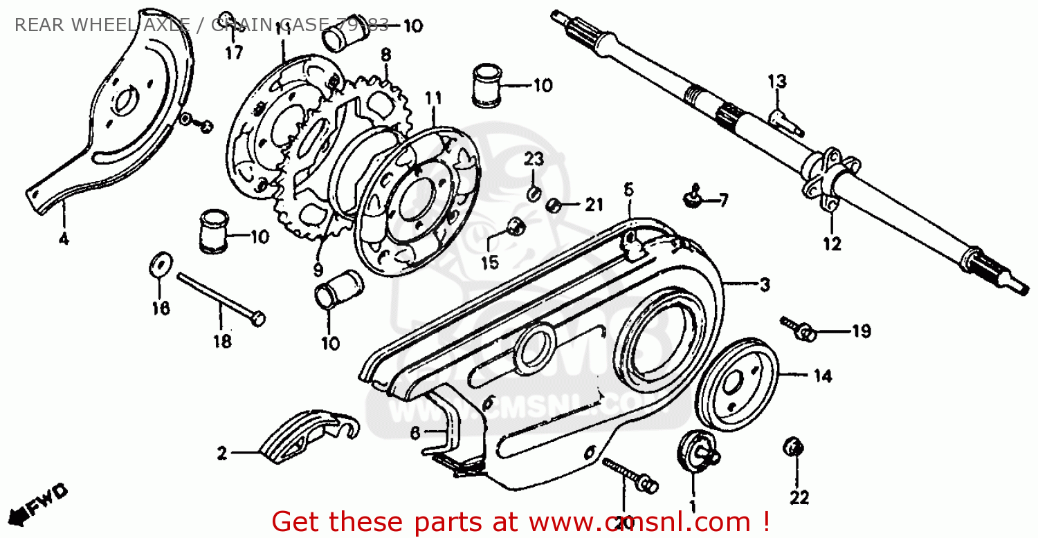 Honda ATC110 1982 (C) USA parts lists and schematics