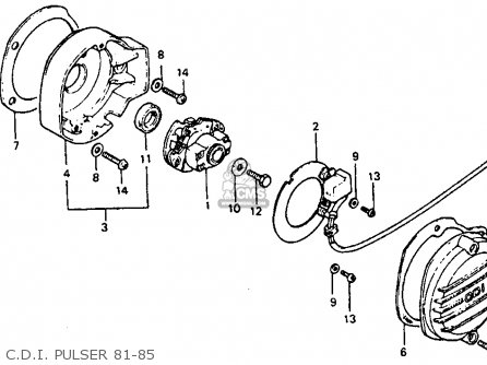 Honda ATC110 1985 (F) USA Parts Lists And Schematics