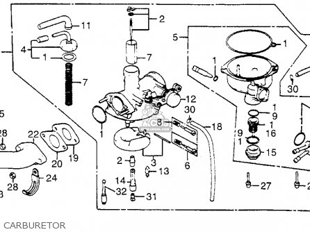 Honda ATC125M 1984 (E) USA parts lists and schematics