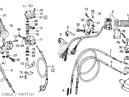 Honda ATC125M 1986 (G) USA parts lists and schematics