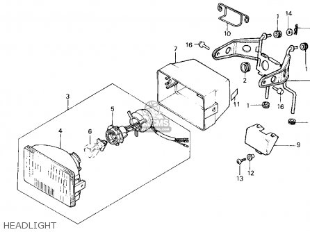 Honda ATC125M 1986 (G) USA parts lists and schematics