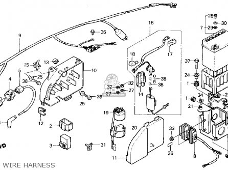 Honda ATC125M 1986 (G) USA parts lists and schematics